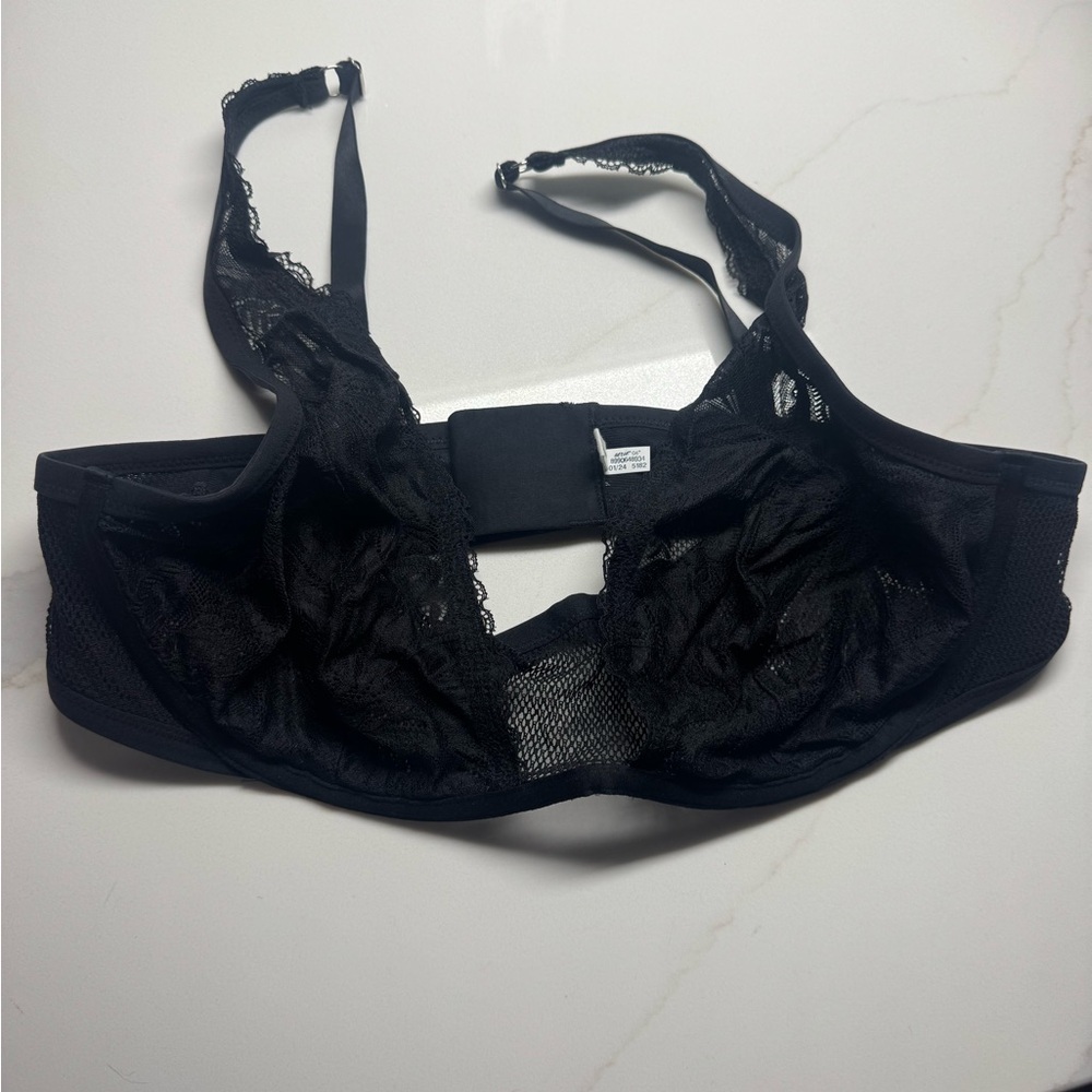 Aerie Black Lace Mesh Bra